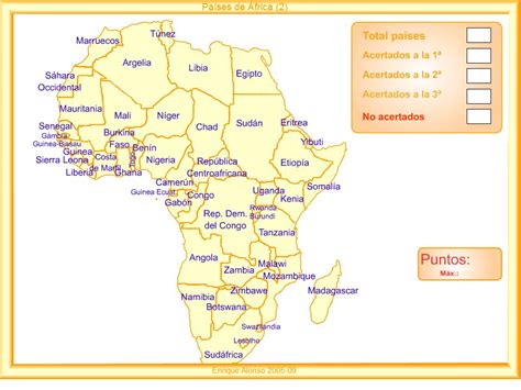 Mapa interactivo de África Países de África. ¿Cómo se ...