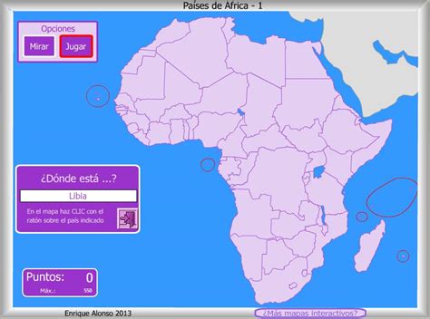 Mapa interactivo de África Países de África. ¿Dónde está ...