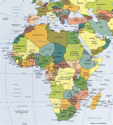 Mapa interactivo de África safaris africanos y Viajes a ...