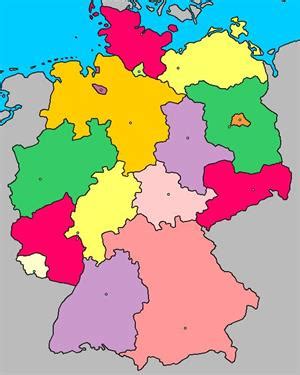 Mapa interactivo de Alemania Estados de Alemania. ¿Cómo se ...