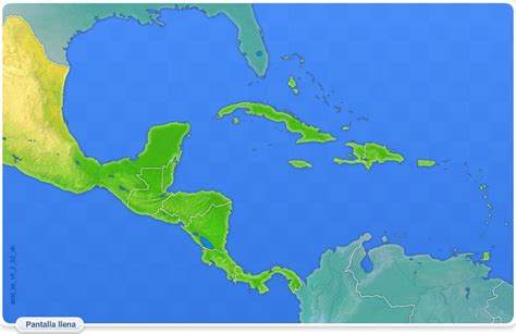 Mapa interactivo de América Central Ciudades de América ...
