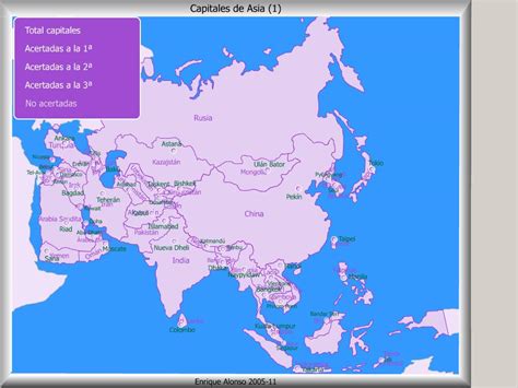 Mapa interactivo de Asia Capitales de Asia. ¿Dónde está ...