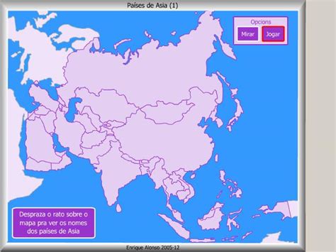 Mapa interactivo de Asia Países de Asia. Onde está ...