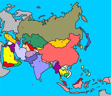 Mapa interactivo de Asia: países y capitales  luventicus ...