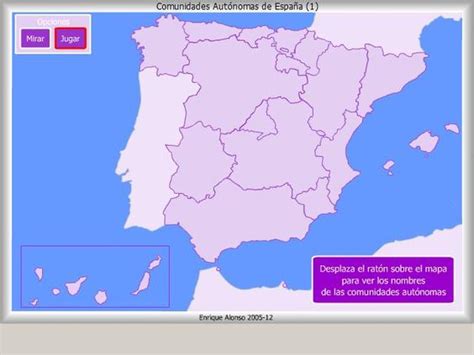 Mapa interactivo de España Comunidades autónomas. ¿Dónde ...