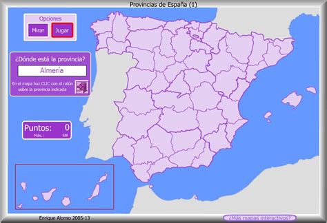 Mapa interactivo de España Provincias de España. ¿Dónde ...
