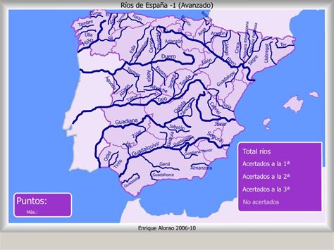 Mapa interactivo de España Ríos de España. ¿Dónde está ...