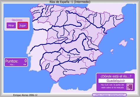Mapa interactivo de España Ríos de España. ¿Dónde está ...