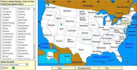 Mapa Interactivo De Estados Unidos Estados De Usa Puzzle ...