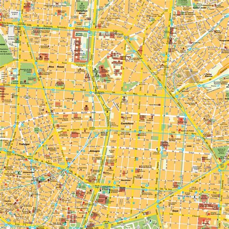 Mapa interactivo de la ciudad de Madrid España. Mapas ...