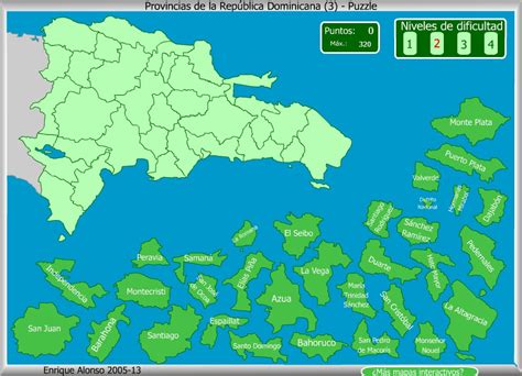 Mapa interactivo de la República Dominicana Provincias de ...
