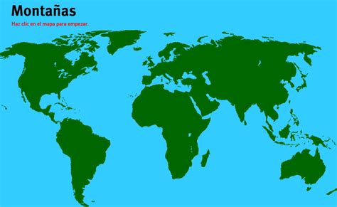 Mapa interactivo del Mundo Montañas del Mundo. Juegos de ...