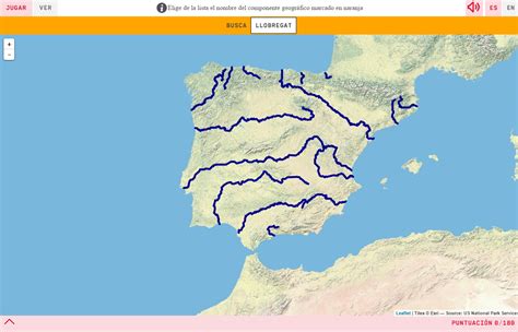 Mapa Interactivo Rios De España