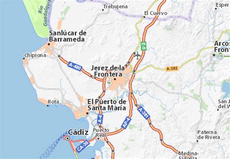 Mapa Jerez de la Frontera   plano Jerez de la Frontera ...