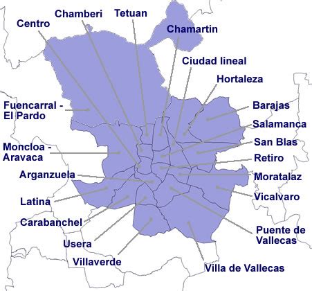 Mapa Madrid capital por distritos   mapa.owje.com