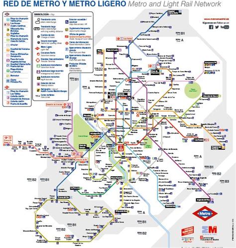 Mapa Metro Madrid 2015