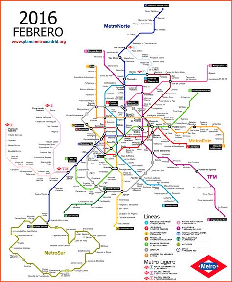 Mapa metro Madrid | Mapa Metro