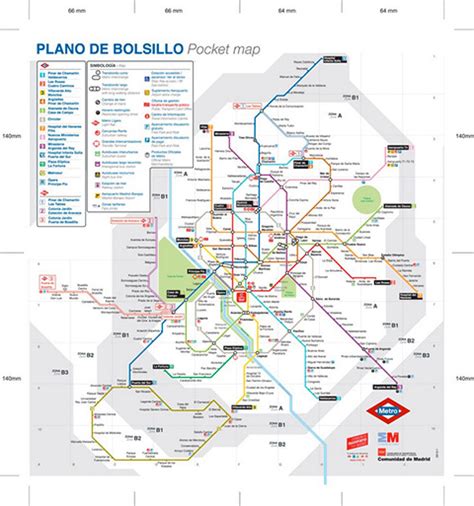 Mapa Metro Zonas Madrid
