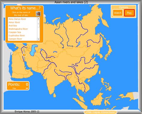 Mapa Mudo Asia Interactivo