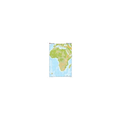 Mapa mudo de Africa fisico 24592 Materialescolar.es