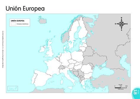 Mapa Mudo Politico De Europa Y La Union Europea