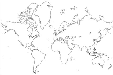 mapa mundi blanco para imprimir | mapamundi | Pinterest ...