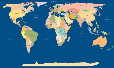 Mapa Mundi com nome de todos os paises e capitais | Mapas ...