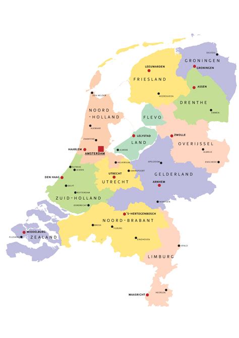 Mapa Mundi: Mapa da Holanda