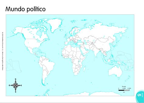 Mapa Mundi Mudo Politico