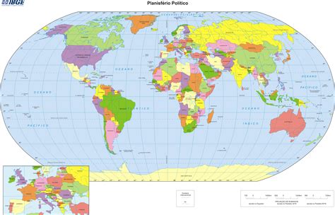 Mapa Mundi Politico 2015 Atual para Imprimir | geografia ...