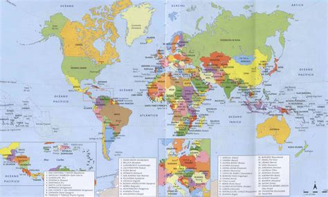 Mapa Mundial Con Division Politica Con Nombres