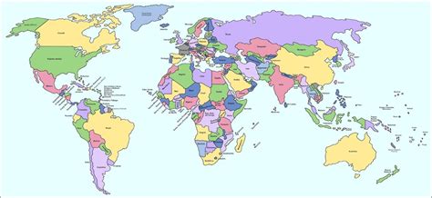 Mapa mundial: continentes y paises importantes   ThingLink