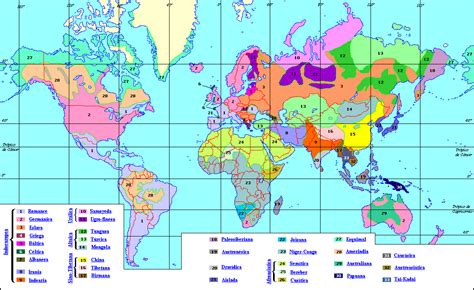 Mapa mundial de lenguas | Mapas | Pinterest | Lengua ...