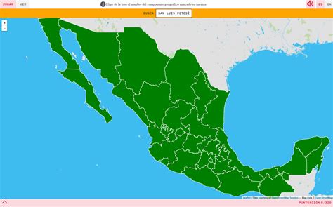 Mapa para jugar. ¿Dónde está? Estados de México   Mapas ...