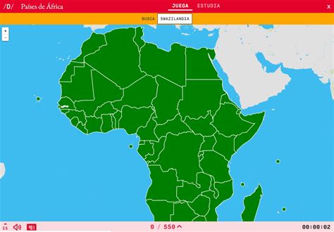 Mapa para jugar. ¿Dónde está? Países de África   Mapas ...