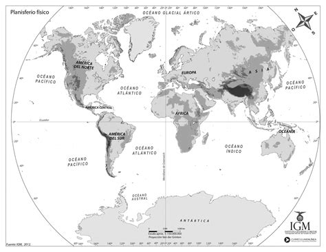 Mapa planisferio blanco y negro   Imagui