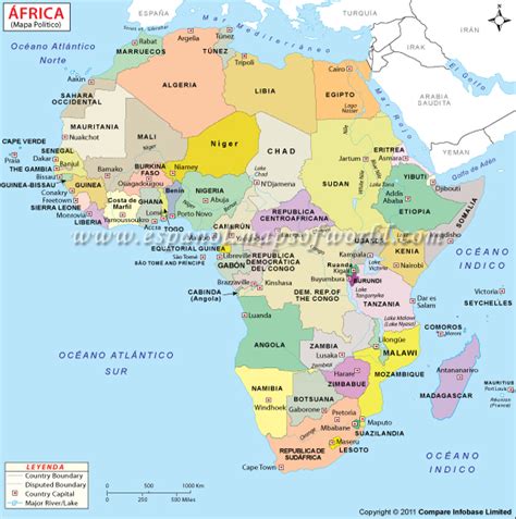 Mapa político Africa en español   Imagui
