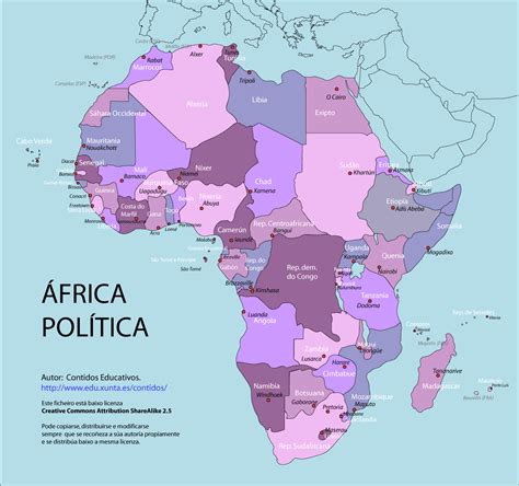 Mapa Politico De Africa Con Capitales | My blog