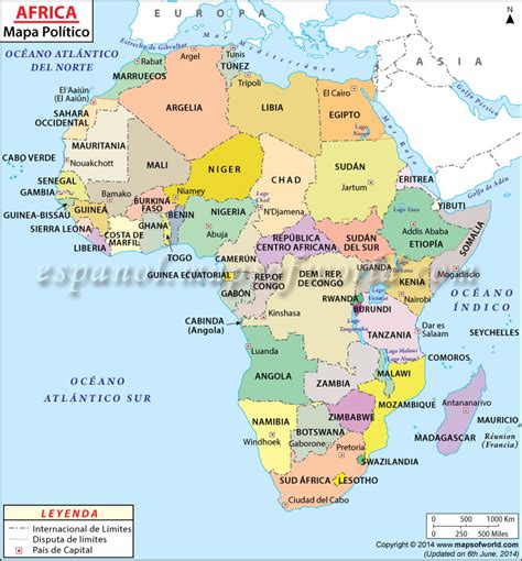 Mapa Politico de Africa | Mapa Politico Africa