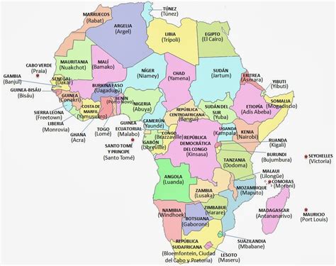 Mapa Politico De Africa | threeblindants.com