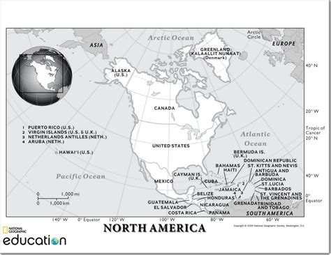 Mapa politico de america del norte paises y capitales   Imagui