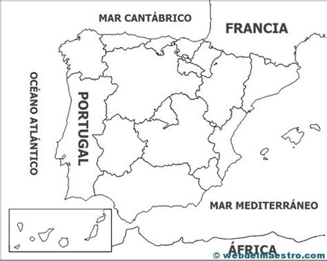 mapa político de España 3   Web del maestro