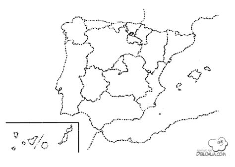 Mapa Político España CCAA   Dibujalia   Dibujos para ...