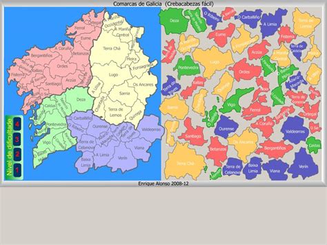 Mapa Politico Galicia | threeblindants.com