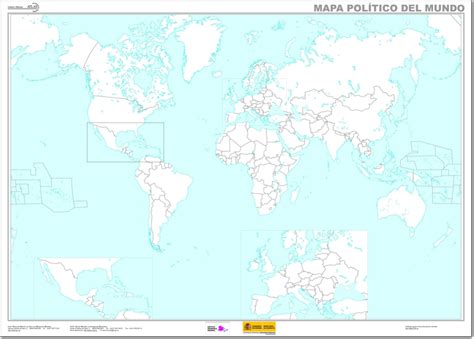 Mapa político mudo del Mundo Mapa de países del Mundo. IGN ...
