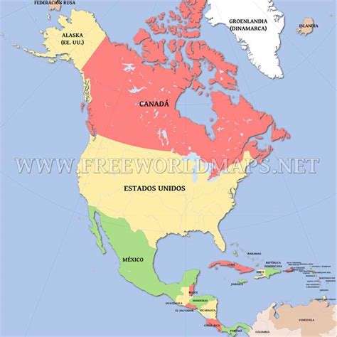 Mapa Politico Norteamerica | My blog