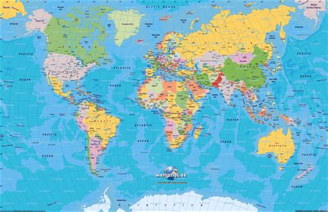 Mapa Político Territorial del Mundo | terceravision