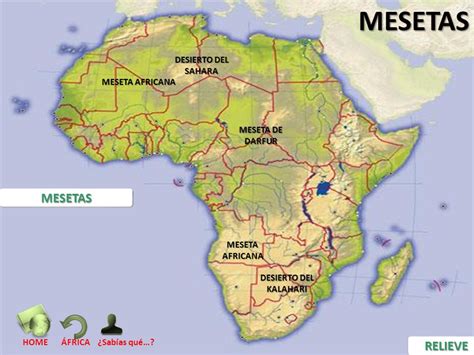 Mapa Relieve De Africa   barrakuda.info