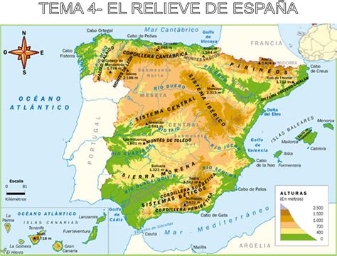 mapa relieve de espana lali pi 241 eiro castilla mapas el ...