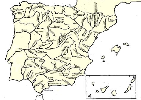 Mapa rios España   Dibujalia   Dibujos para colorear ...